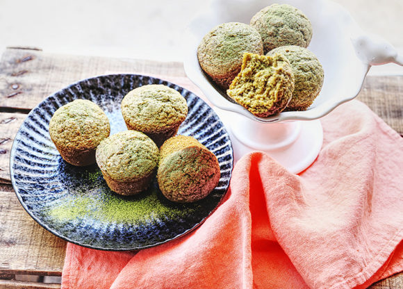 Muffins protéines au thé matcha Le Blog 7 Saveurs